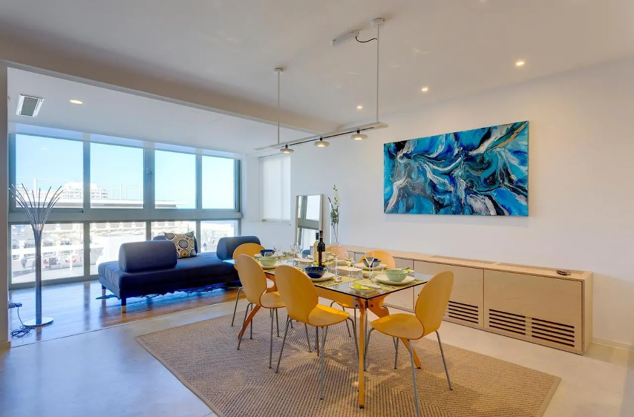 Modern-Luxury In Tigne Point W/ Pool, Best Location Sliema Apartment